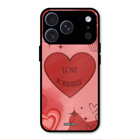 Love Yourself iPhone 17 Pro Mobile Back Cover - Cute PrintShield Case