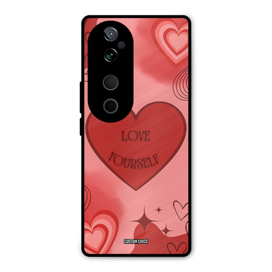 Love Yourself Vivo V40 Mobile Back Cover - Cute PrintShield Case