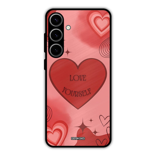 Love Yourself Samsung Galaxy S24 Plus Mobile Back Cover - Cute PrintShield Case