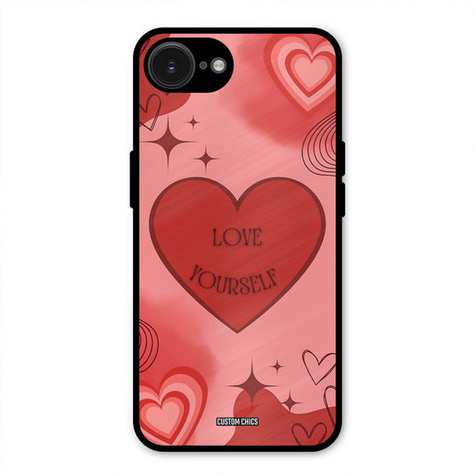 Love Yourself iPhone 16e Mobile Back Cover - Cute PrintShield Case