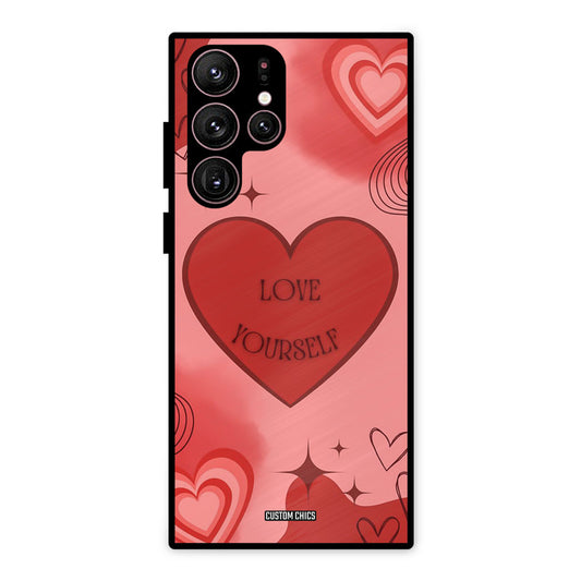 Love Yourself Samsung Galaxy S22 Ultra Mobile Back Cover - Cute PrintShield Case