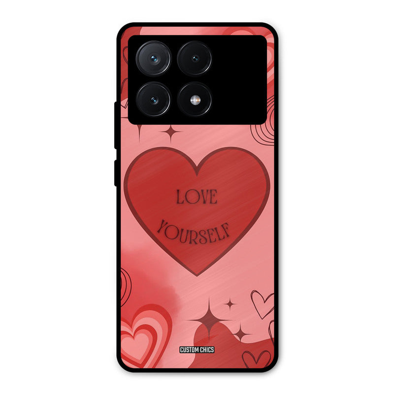 Love Yourself Poco X6 Pro Mobile Back Cover - Cute PrintShield Case