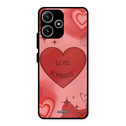 Love Yourself Redmi 12 5G Mobile Back Cover - Cute PrintShield Case