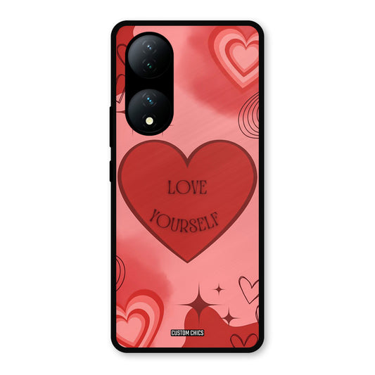 Love Yourself Vivo Y100 Mobile Back Cover - Cute PrintShield Case