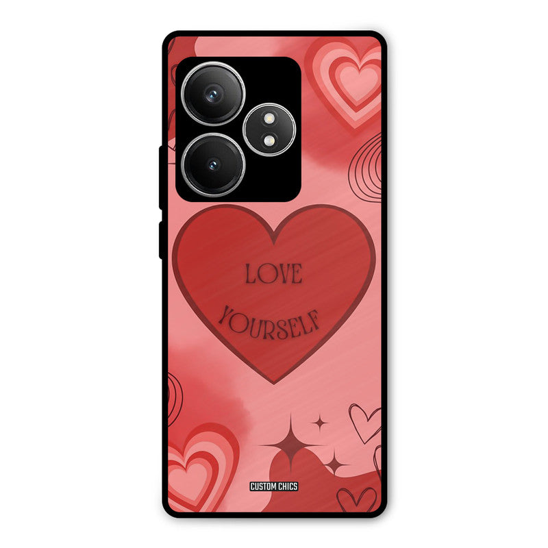 Love Yourself Realme GT 6T Mobile Back Cover - Cute PrintShield Case