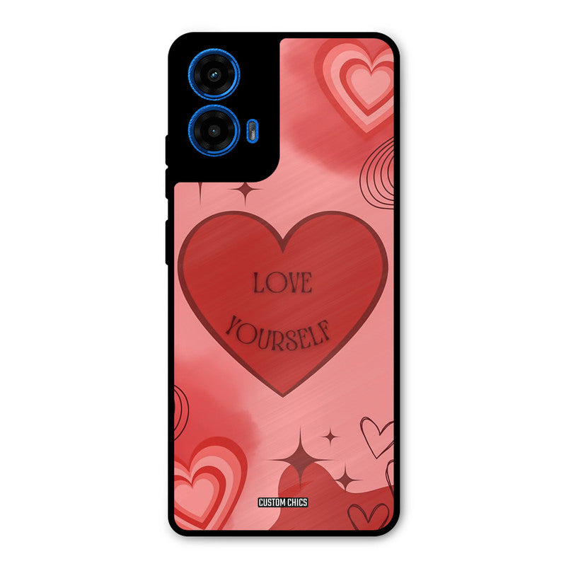 Love Yourself Moto G45 Mobile Back Cover - Cute PrintShield Case