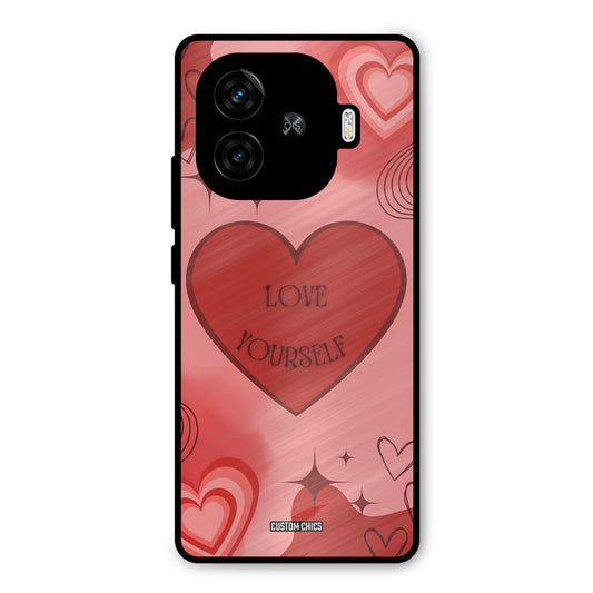Love Yourself iQoo Z9 Turbo Mobile Back Cover - Cute PrintShield Case
