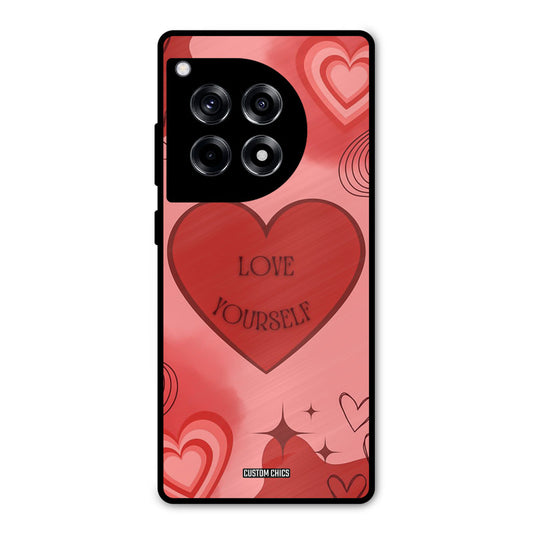 Love Yourself OnePlus 12R Mobile Back Cover - Cute PrintShield Case