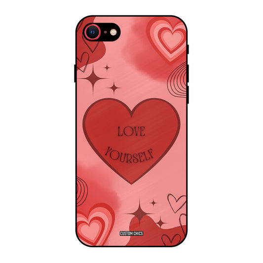 Love Yourself iPhone SE 2020 Mobile Back Cover - Cute PrintShield Case