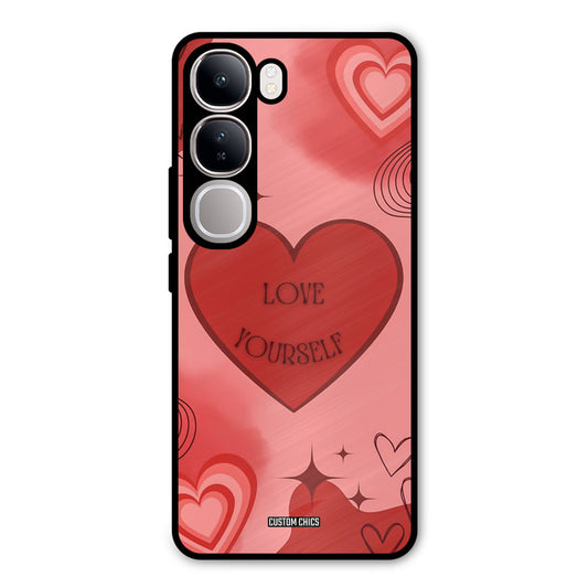 Love Yourself Vivo Y300 Mobile Back Cover - Cute PrintShield Case