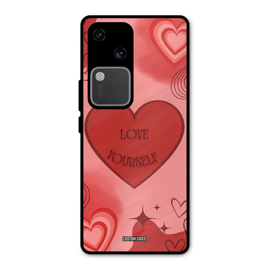 Love Yourself Vivo V30 Mobile Back Cover - Cute PrintShield Case