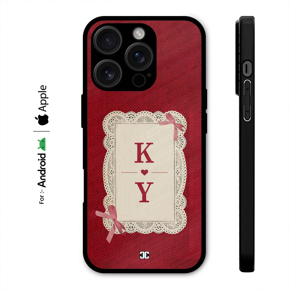 Lovers Initials Case – Premium PrintShield Mobile Cover