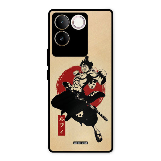 Luffy Painting Vivo T2 Pro Mobile Back Cover - Anime PrintShield Case