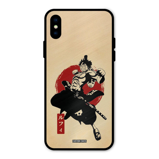 Luffy Painting iPhone X Mobile Back Cover - Anime PrintShield Case