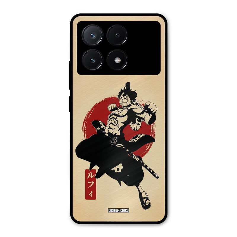 Luffy Painting Poco X6 Pro Mobile Back Cover - Anime PrintShield Case