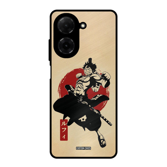 Luffy Painting Poco C71 Mobile Back Cover - Anime PrintShield Case