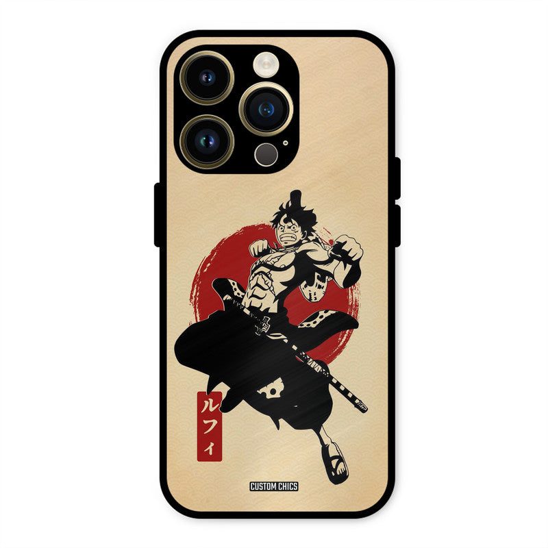 Luffy Painting iPhone 14 Pro Mobile Back Cover - Anime PrintShield Case