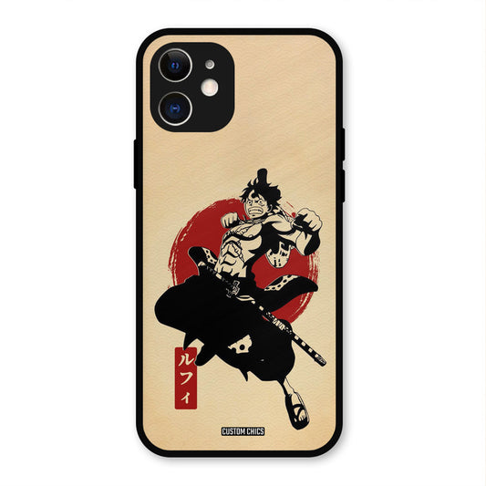 Luffy Painting iPhone 12 Mobile Back Cover - Anime PrintShield Case