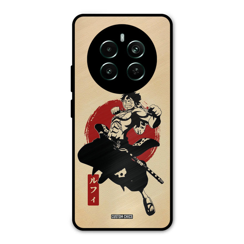 Luffy Painting Realme 12 Plus Mobile Back Cover - Anime PrintShield Case