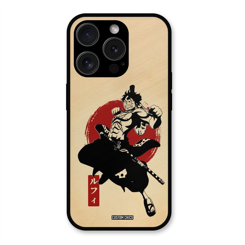 Luffy Painting iPhone 15 Pro Mobile Back Cover - Anime PrintShield Case