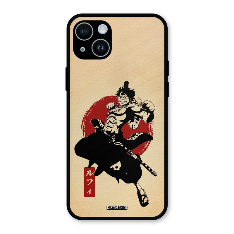 Luffy Painting iPhone 14 Mobile Back Cover - Anime PrintShield Case