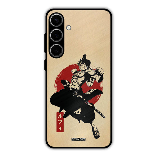 Luffy Painting Samsung Galaxy S24 Plus Mobile Back Cover - Anime PrintShield Case