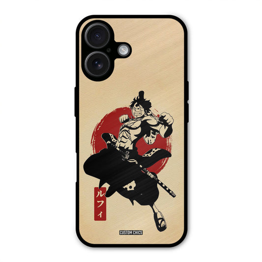 Luffy Painting iPhone 16 Plus Mobile Back Cover - Anime PrintShield Case