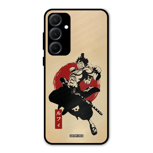 Luffy Painting Samsung Galaxy A35 5G Mobile Back Cover - Anime PrintShield Case