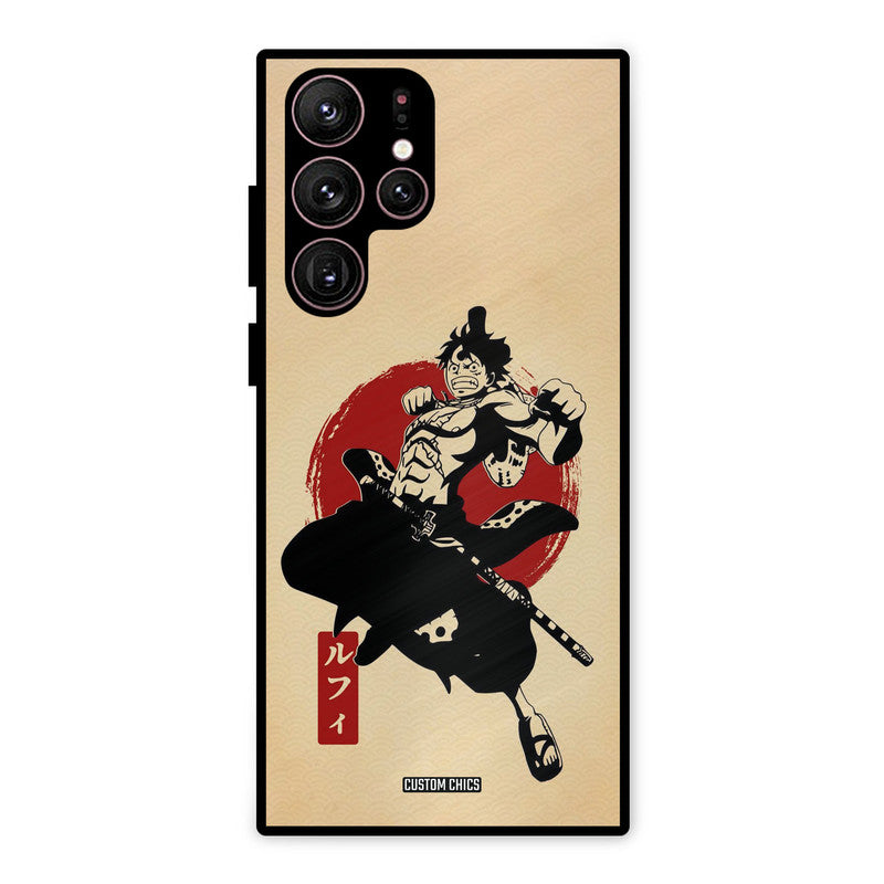 Luffy Painting Samsung Galaxy S22 Ultra Mobile Back Cover - Anime PrintShield Case