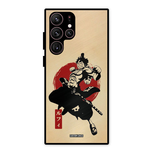 Luffy Painting Samsung Galaxy S22 Ultra Mobile Back Cover - Anime PrintShield Case
