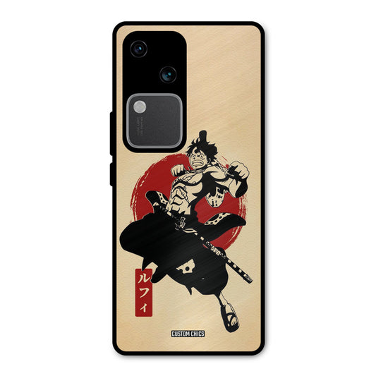 Luffy Painting Vivo V30 Mobile Back Cover - Anime PrintShield Case