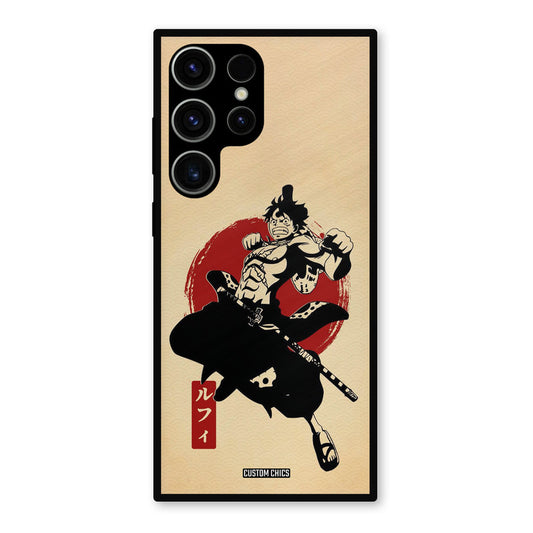 Luffy Painting Samsung Galaxy S23 Ultra Mobile Back Cover - Anime PrintShield Case