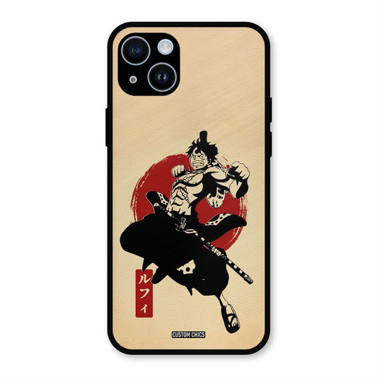Luffy Painting iPhone 14 Plus Mobile Back Cover - Anime PrintShield Case