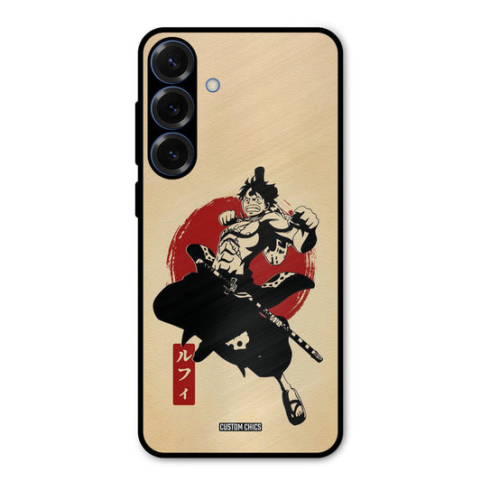 Luffy Painting Samsung Galaxy S25 Mobile Back Cover - Anime PrintShield Case