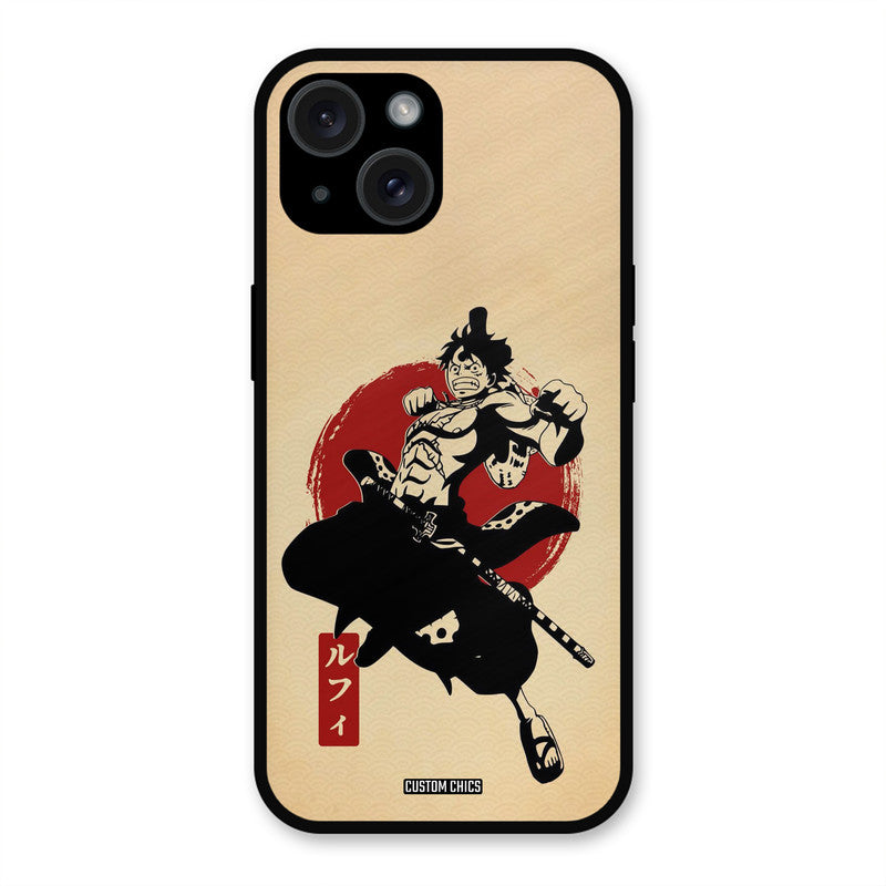Luffy Painting iPhone 15 Mobile Back Cover - Anime PrintShield Case
