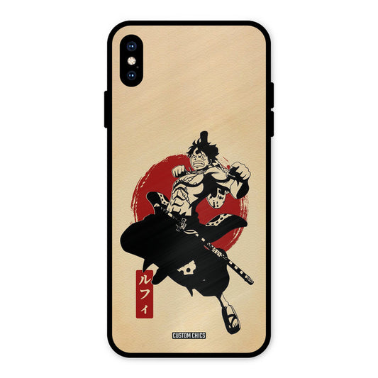 Luffy Painting iPhone XS Max Mobile Back Cover - Anime PrintShield Case