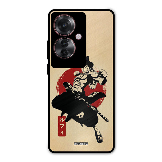 Luffy Painting Oppo F25 Pro Mobile Back Cover - Anime PrintShield Case