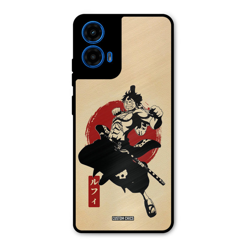 Luffy Painting Moto G45 Mobile Back Cover - Anime PrintShield Case