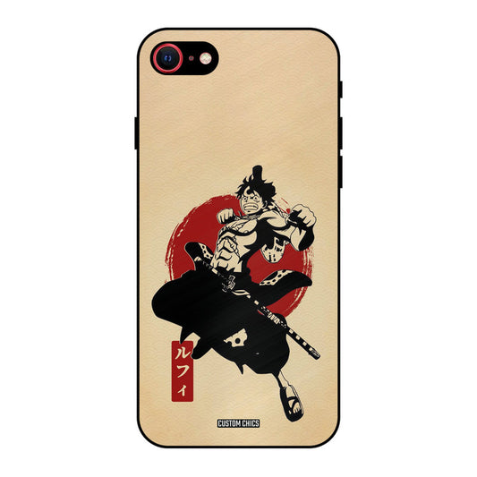 Luffy Painting iPhone SE 2020 Mobile Back Cover - Anime PrintShield Case