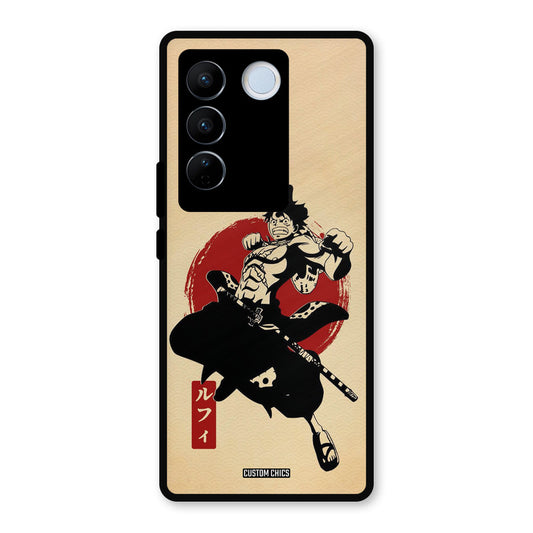 Luffy Painting Vivo V27 Pro Mobile Back Cover - Anime PrintShield Case