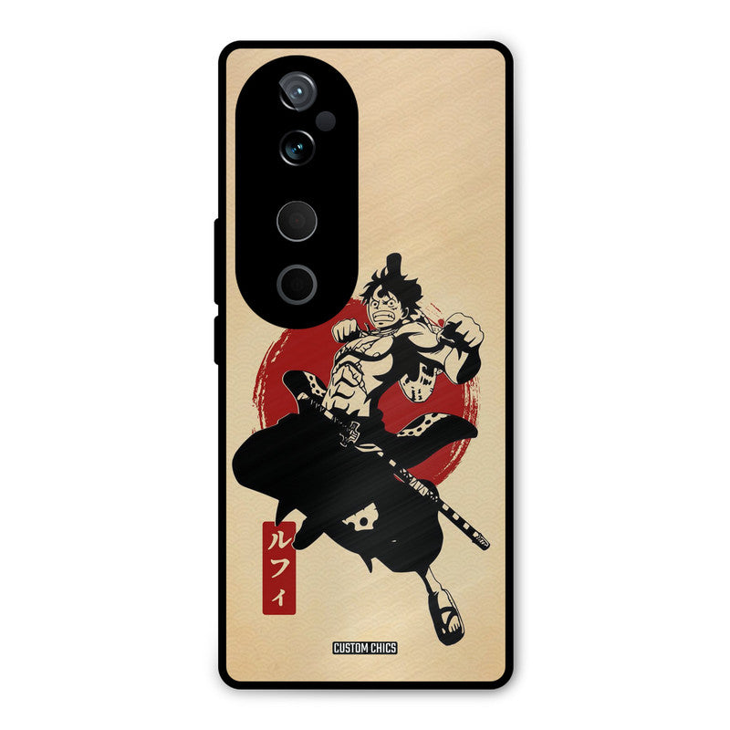 Luffy Painting Vivo V40 Mobile Back Cover - Anime PrintShield Case