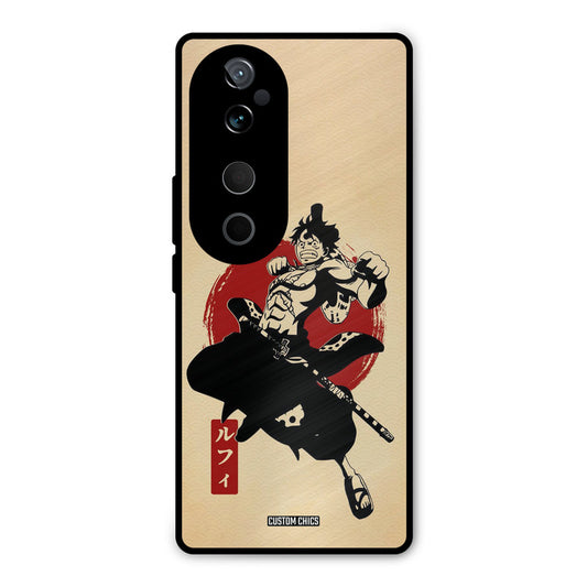 Luffy Painting Vivo V40 Mobile Back Cover - Anime PrintShield Case