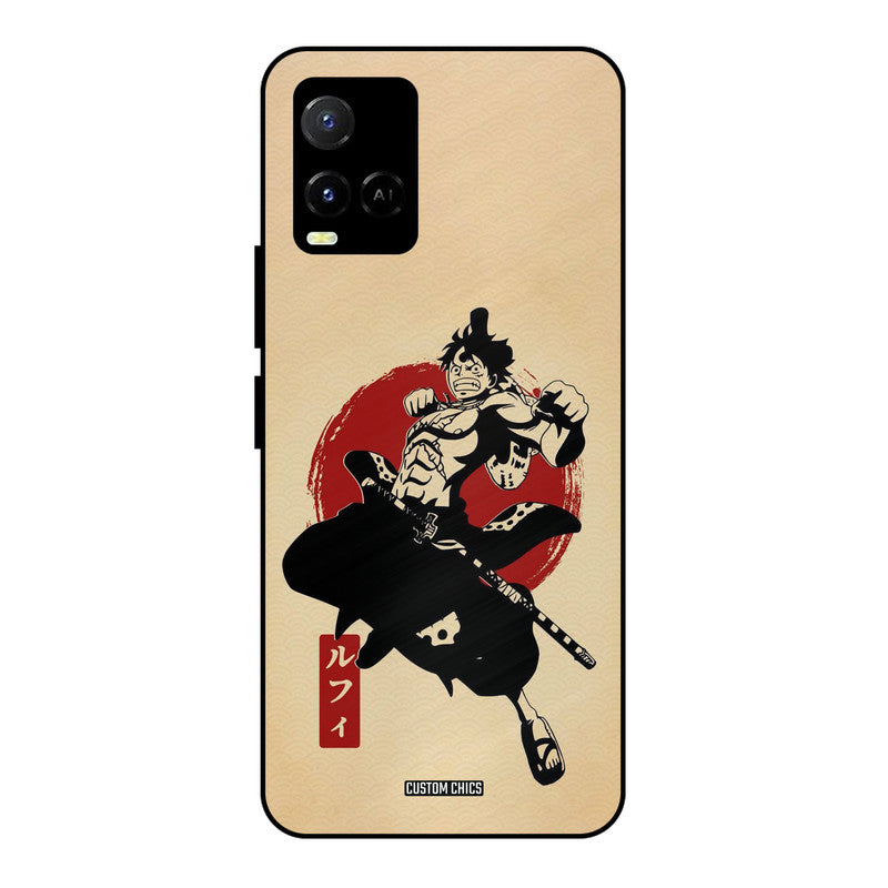 Luffy Painting Vivo Y33s Mobile Back Cover - Anime PrintShield Case