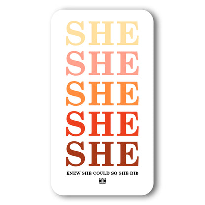 She Did It Case – Premium PrintShield Mobile Cover