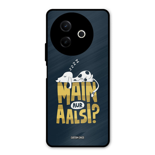 Main Aur Aalsi Vivo Y39 Mobile Back Cover - Typography PrintShield Case