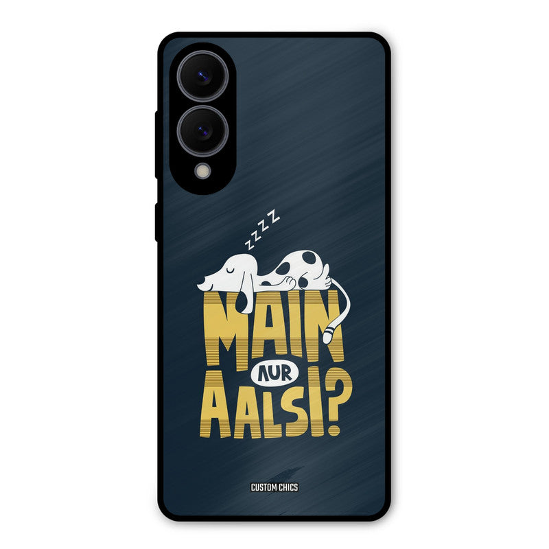 Main Aur Aalsi Samsung Galaxy S25 Edge Mobile Back Cover - Typography PrintShield Case