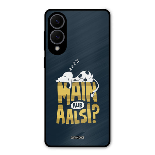 Main Aur Aalsi Samsung Galaxy S25 Edge Mobile Back Cover - Typography PrintShield Case