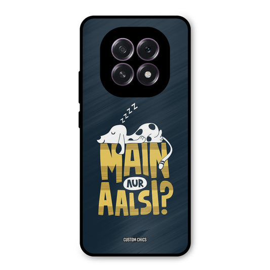 Main Aur Aalsi Oppo F29 Mobile Back Cover - Typography PrintShield Case