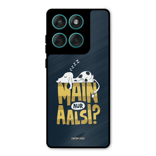 Main Aur Aalsi Motorola Edge 60 Mobile Back Cover - Typography PrintShield Case
