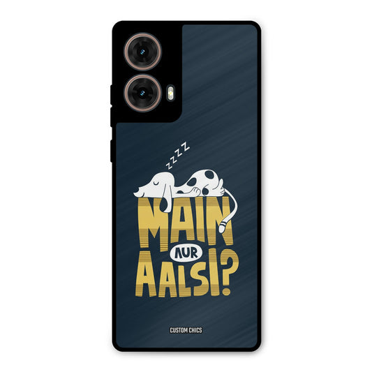 Main Aur Aalsi Moto G85 Mobile Back Cover - Typography PrintShield Case
